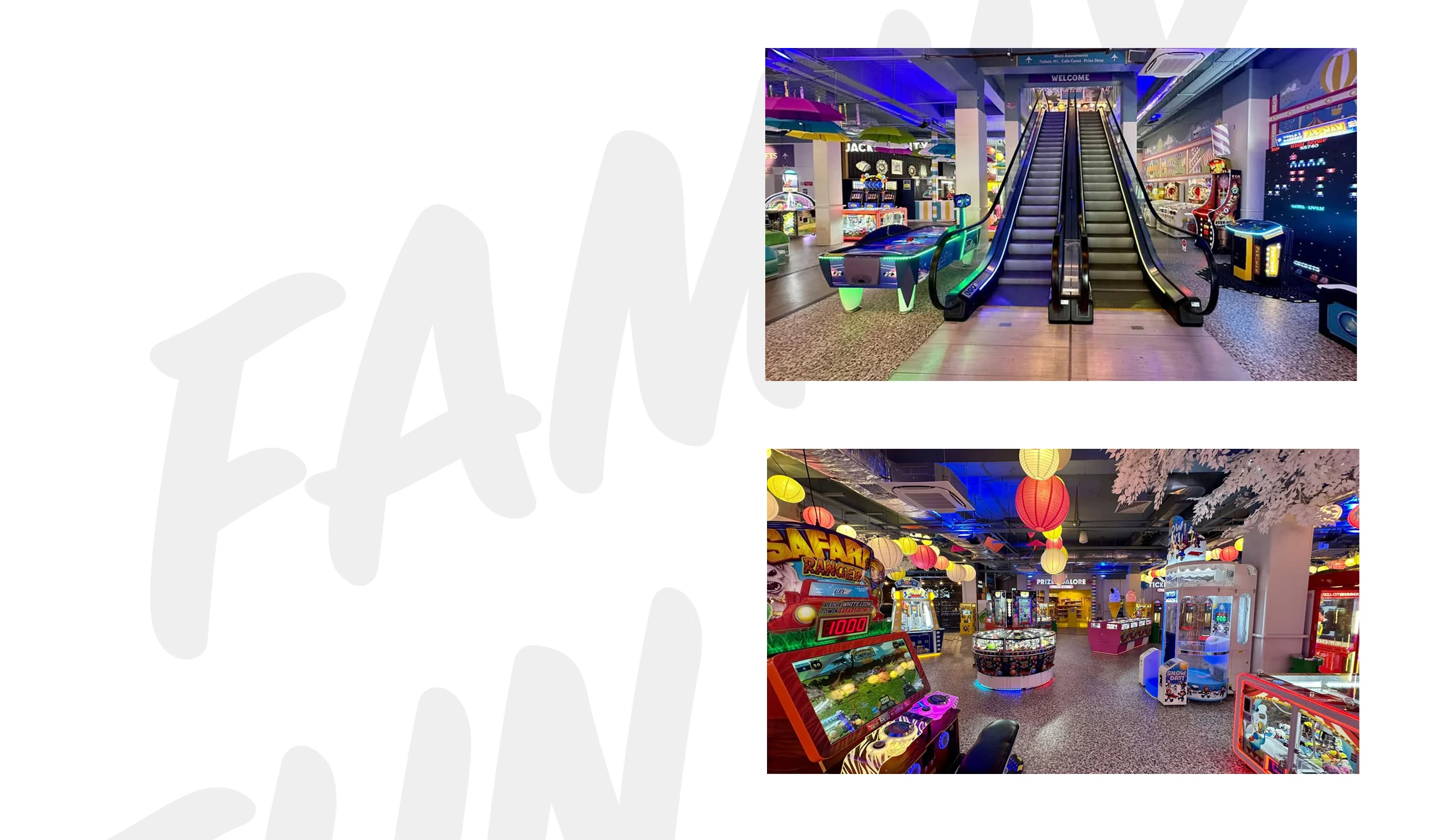 Two floors of arcade fun for all the family