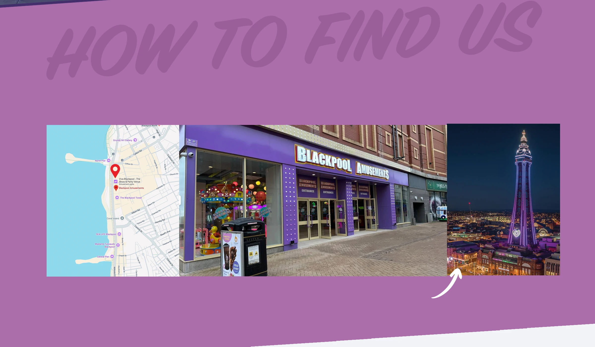 How to find Blackpool Amusements on Bank Hey Street