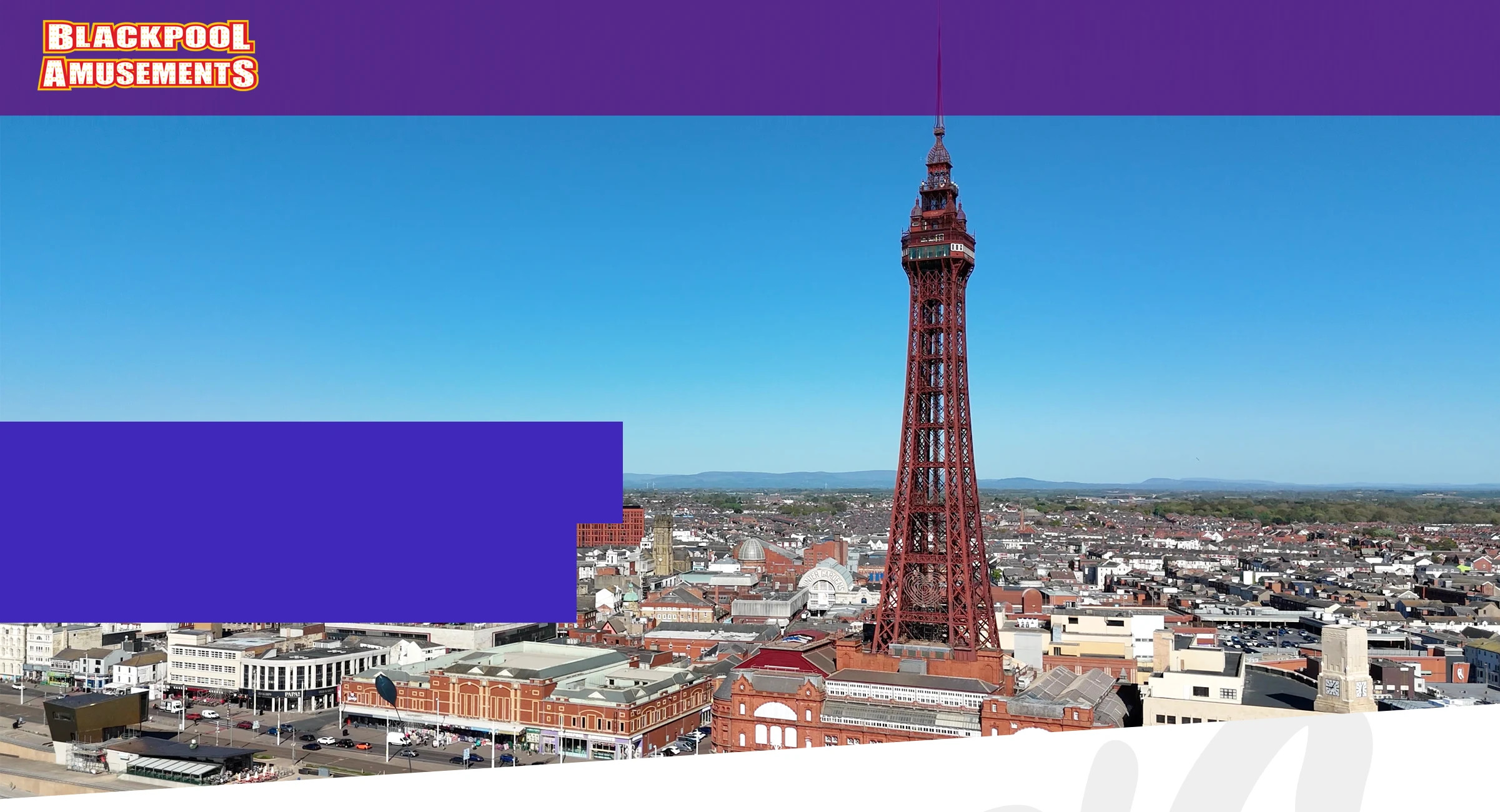 The Blackpool Tower and seafront skyline